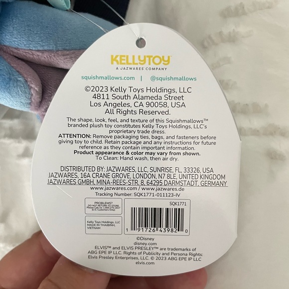 NWT Squishmallows Disney: Elvis Stitch 8” - Picture 5 of 7